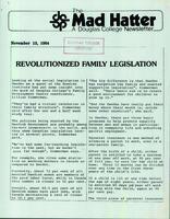 The Mad Hatter:  a Douglas Newsletter, November 13, 1984