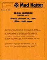 The Mad Hatter:  a Douglas Newsletter, October 1, 1984