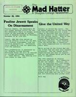 The Mad Hatter:  a Douglas Newsletter, October 22, 1984