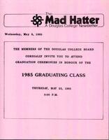 The Mad Hatter:  a Douglas Newsletter, May 8, 1985