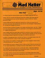 The Mad Hatter:  a Douglas Newsletter, September 25, 1985