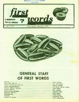 First Words, April 11, 1972