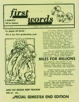 First Words, May 2, 1972
