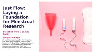 Just flow: laying a foundation for menstrual research