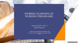 Hybrid learning in nursing programs