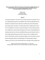 Many come forward (still) too few chosen: Understanding candidate selection and women's, Black, Asian and minority ethnic peoples’, and disabled peoples’ underrepresentation in the British Labour Party (2000-2015)