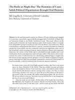 The Battle at Maple Bay: The dynamics of Coast Salish political organization through oral histories