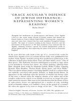 'Grace Aguilar's defence of Jewish difference: Representing women's reading'