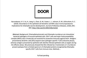 Discordance in the epithelial cell-dendritic cell MHC class II immunoproteome: Implications for chlamydia vaccine development