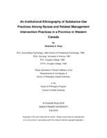 An institutional ethnography of substance-use practices among nurses and related management intervention practices in a province in Western Canada