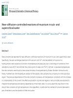 Near-diffusion-controlled reactions of muonium in sub- and supercritical water