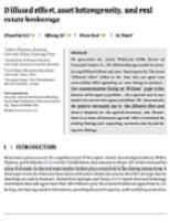 Diffused effort, asset heterogeneity, and real estate brokerage