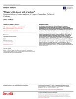 “Tinged with gloom and grandeur”: Romanticism, conservatism & upper canadian political culture