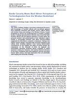 Border security meets black mirror: Perceptions of technologization from the Windsor borderland