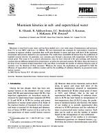 Muonium kinetics in sub- and supercritical water