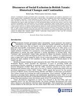 Discourses of social exclusion in British tennis:  Historical changes and continuities