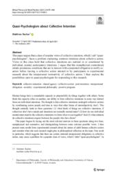 Quasi-psychologism about collective intention