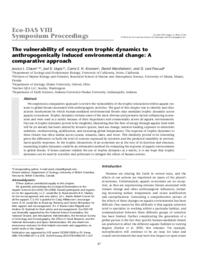 The vulnerability of ecosystem trophic dynamics to anthropogenically induced environmental change: A comparative approach