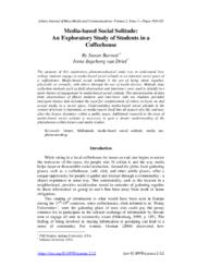 Media-based social solitude: An exploratory study of students in a coffeehouse