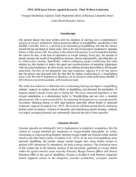 Oxygen metabolism analysis under hypotensive risk in maximal anaerobic stress