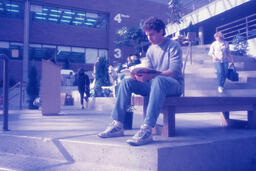 Student in New Westminster concourse