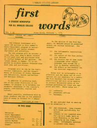 First Words - February 7, 1972 Vol. 1 No. 1.pdf-1