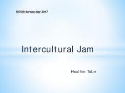 Intercultural jam