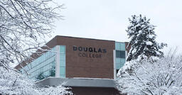 Douglas College winter scene