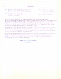 Regional College Temporary Facilities - Memo 1968