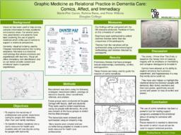 Graphic medicine as relational practice in dementia care:  Comics, affect and immediacy