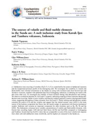 The sources of volatile and fluid‐mobile elements in the Sunda arc: A melt inclusion study from Kawah Ijen and Tambora volcanoes, Indonesia