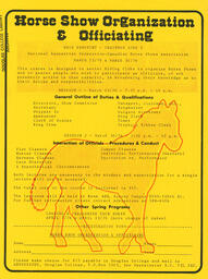 Horse Show Organization & Officiating