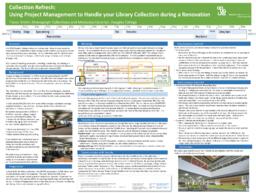 Collection refresh: Using project management to handle your library collection during a renovation