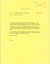 Letter to the Pub Committee (1973)