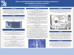 What are the potential ethical implications of medical assistance in dying (MAID) for psychiatric patients?