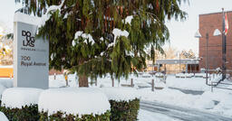 New Westminster campus in winter 