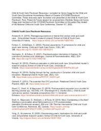 Child & Youth Care Practicum Resources