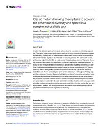 Classic motor chunking theory fails to account for behavioural diversity and speed in a complex naturalistic task