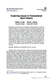 Exploring issues in transnational sport history