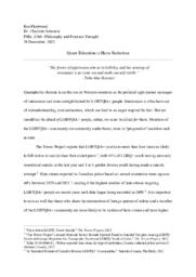 Queer education is harm reduction