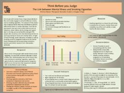Think before you judge: The link between mental illness and smoking cigarettes