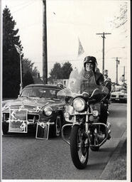 President Bill Day on his Motorcycle