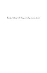 Douglas College BSN program Indigenization guide