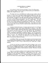 Marlene R. Hancock : A biographical statement