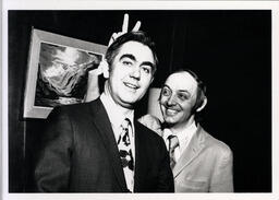 Principal George Wootton and executive assistant Hank Naylor hamming it up for the camera