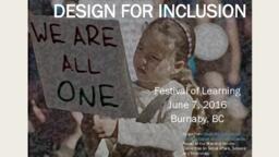 Design for inclusion