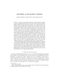 Describing quasi-graphic matroids