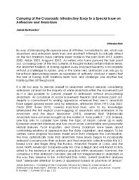 Camping at the crossroads: Introductory essay to a special issue on antiracism and anarchism