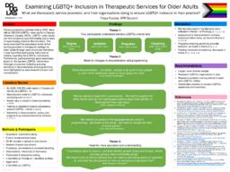 Examining LGBTQ+ inclusion in therapeutic services for older adults