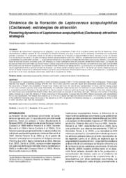 Dinámica de la floración de Leptocereus scopulophilus (Cactaceae): estrategias de atracción